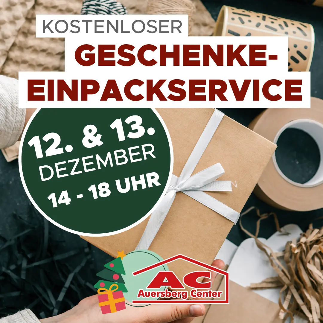 Einpackservice Auersberg Center Weihnachten